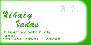 mihaly vadas business card
