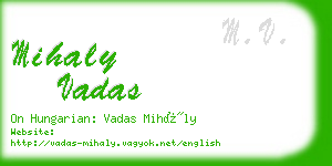 mihaly vadas business card